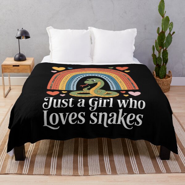 Item preview, Just A Girl Who Loves Snakes Rainbow designed and sold by tiekanamac.