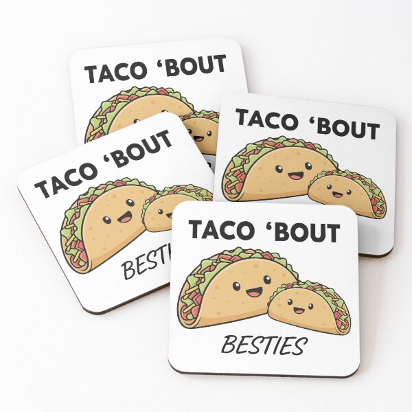 Item preview, Cute Taco Friendship Cartoon designed and sold by graphicnew.