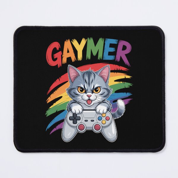 Item preview, LGBT Cat Pride Rainbow Video Game Lovers designed and sold by tiekanamac.