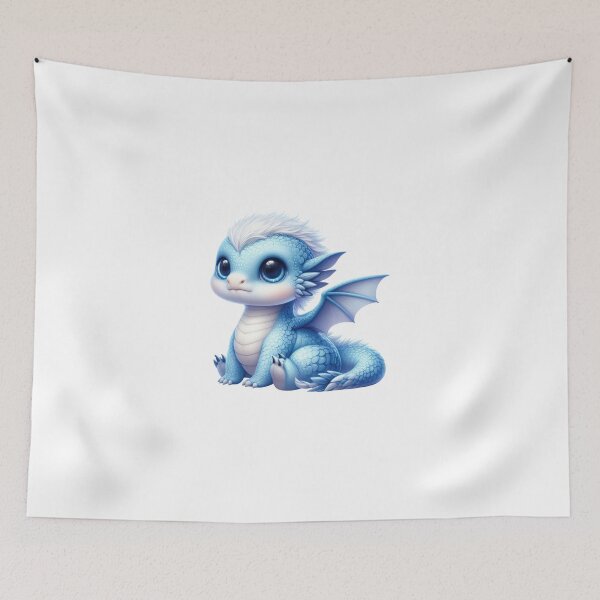 Item preview, Dragón azul Kawai designed and sold by Eiwaprints.