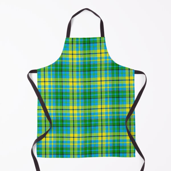 Item preview, Yellow and Green Tartan Plaid On Blue Background designed and sold by PatternTitan.