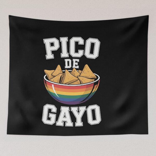 Item preview, LGBT Funny Gay Pride Rainbow Mexican designed and sold by tiekanamac.