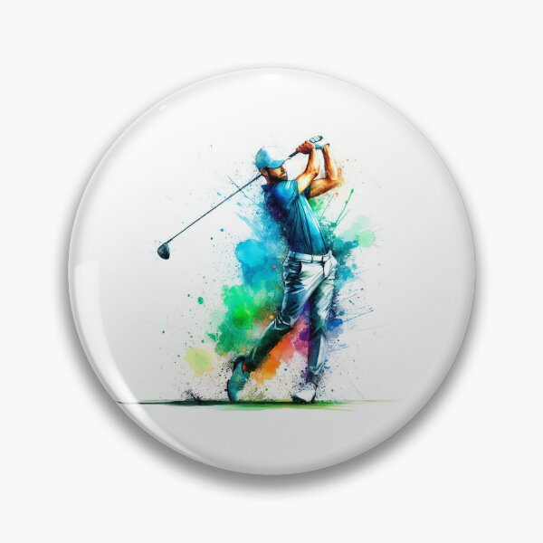 Item preview,  Golf player in watercolor designed and sold by paulrommer.