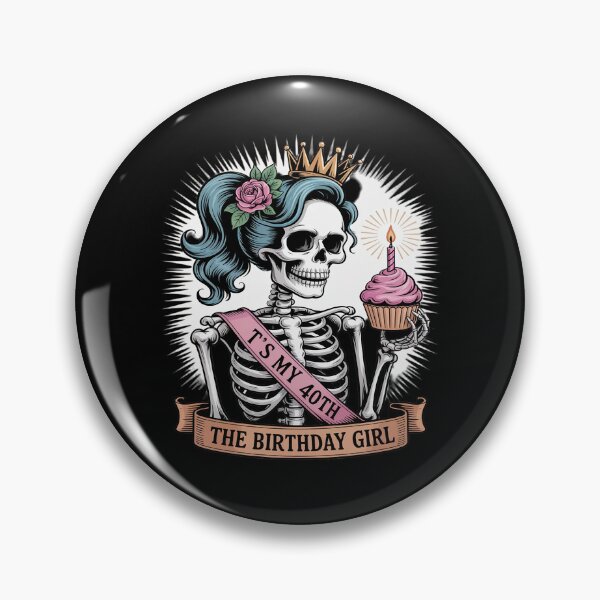 Item preview, Funny 40th Birthday Skeleton Tarot Card designed and sold by Tatianamiobi.