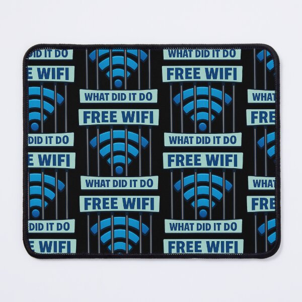 Item preview, Free Wifi What Did It Do Funny Internet Meme designed and sold by TeeTimeTreasure.