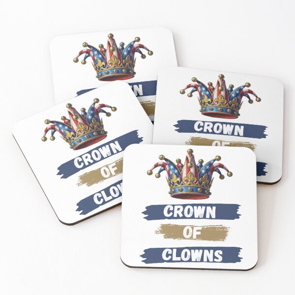 Item preview, Crown Of Clowns Political Sarcasm Merch designed and sold by TheCynicsCanvas.