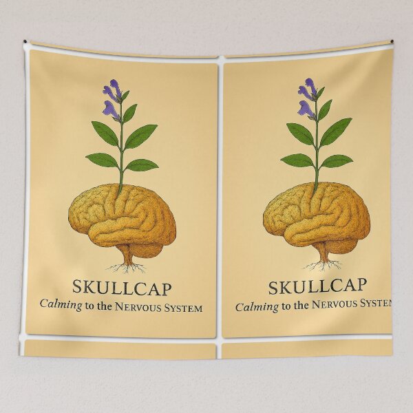 Item preview, Skullcap Calm: Quiet the Mind designed and sold by LuxuryApparels.