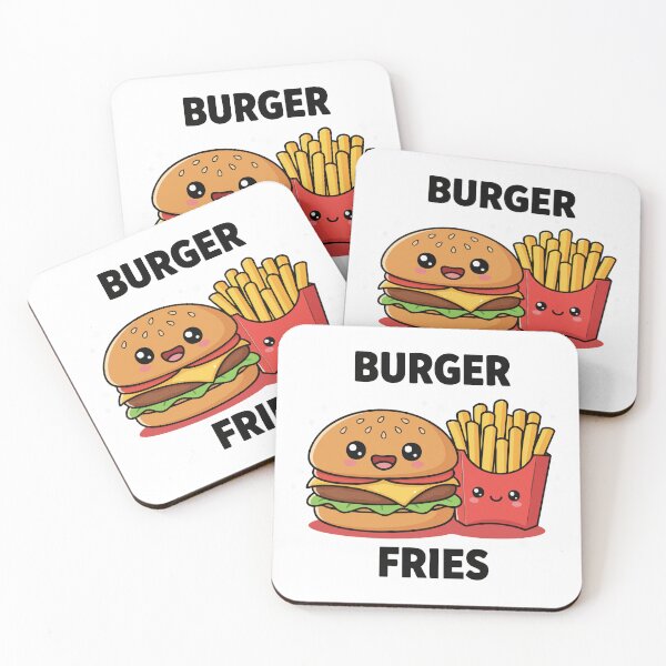 Item preview, Burger and Fries Cute Food Art designed and sold by graphicnew.