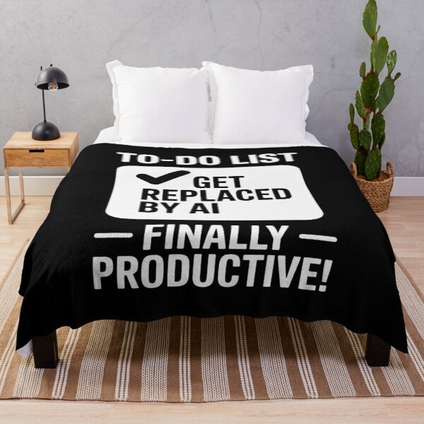 Item preview, Funny AI To-Do List Replaced by AI Tech Humor Office Workers designed and sold by Tatianamiobi.