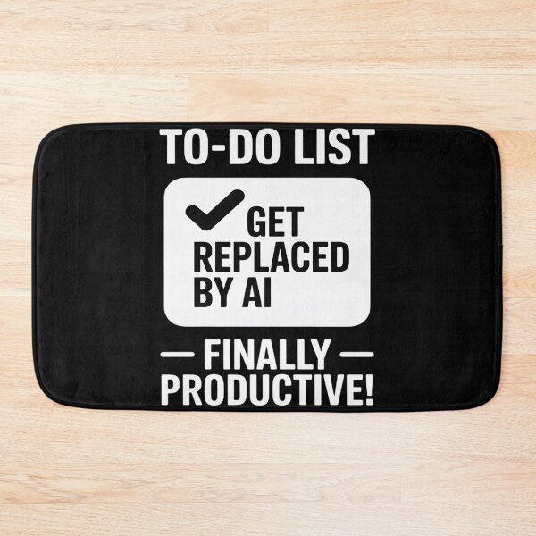 Item preview, Funny AI To-Do List Replaced by AI Tech Humor Office Workers designed and sold by Tatianamiobi.