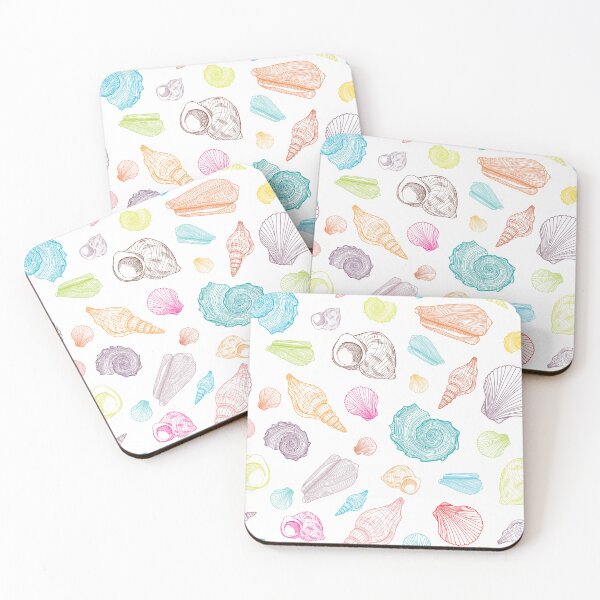 Item preview, Colorful Seashells Beach Ocean Marine Sea designed and sold by MGdezigns.