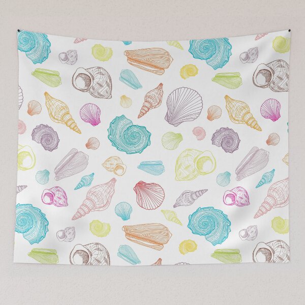 Item preview, Colorful Seashells Beach Ocean Marine Sea designed and sold by MGdezigns.