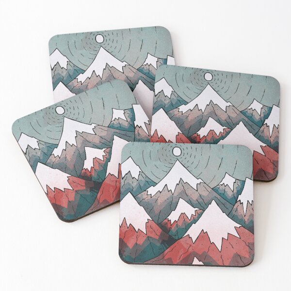 Item preview, The grey red peaks designed and sold by Swadeillustrations.