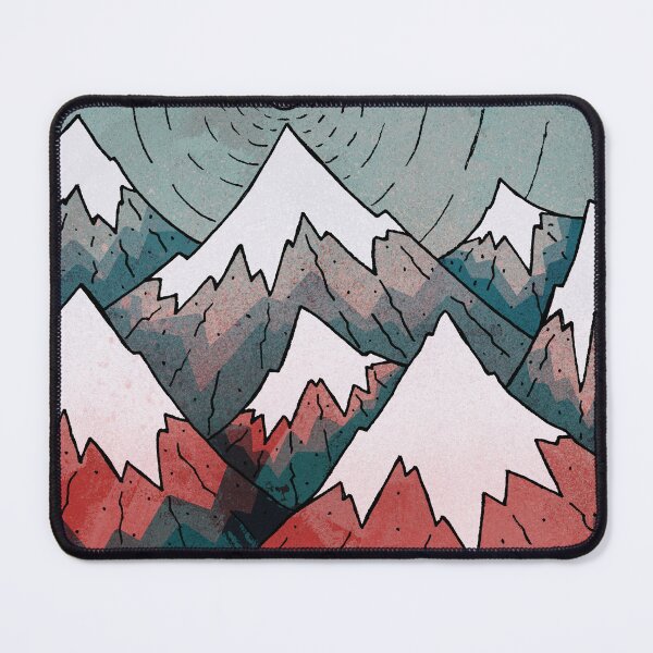 Item preview, The grey red peaks designed and sold by Swadeillustrations.