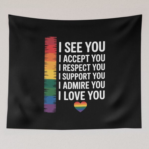 Item preview, LGBTQ Gay Rainbow Pride Flag Lovers designed and sold by tiekanamac.