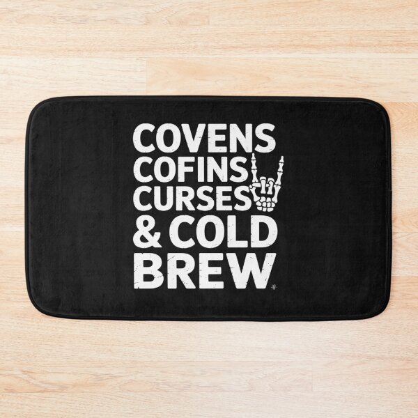 Item preview, Covens Coffins Curses Cold Brew Fall Halloween Spooky designed and sold by Rackaam.