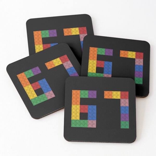 Item preview, 67 numbering made of bricks brainrot designed and sold by Brickification.