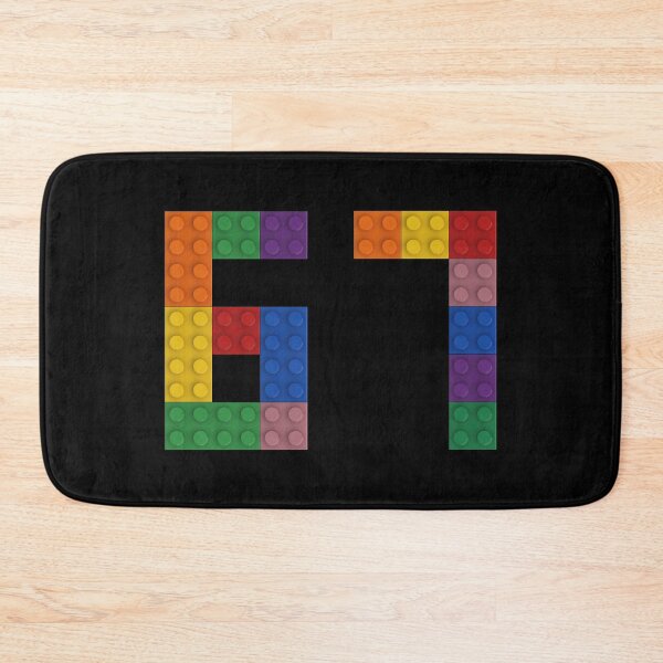 Item preview, 67 numbering made of bricks brainrot designed and sold by Brickification.