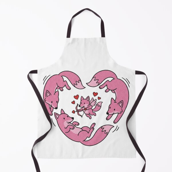 Item preview, Pink Foxes Trio Heart Cupid Arrow Valentine Illustration designed and sold by zzz888.