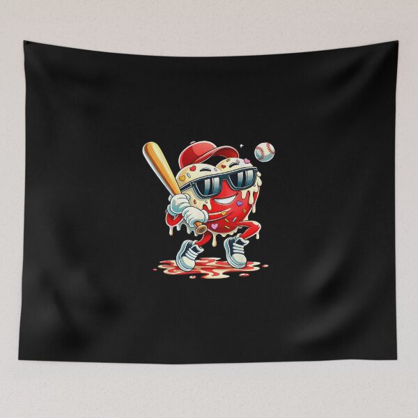 Item preview, Valentines Day Heart Baseball Drip Ice Cream Boys Kids Men designed and sold by MatherFisher.
