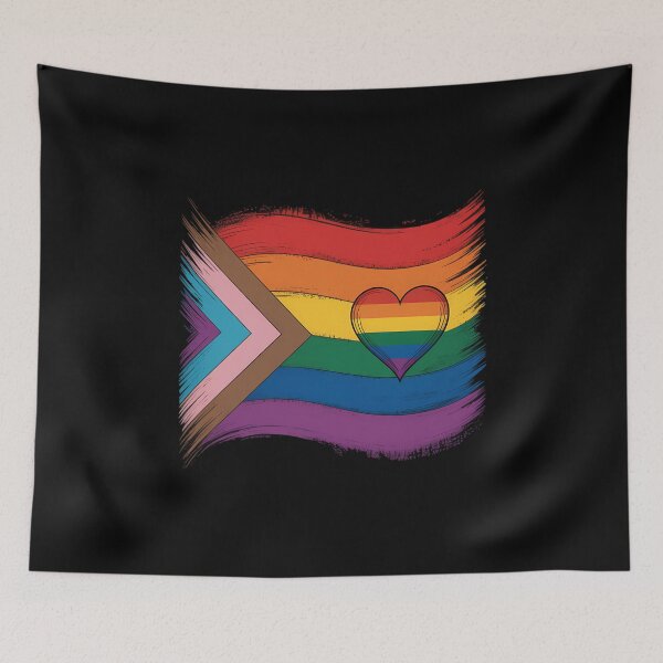 Item preview, LGBTQ Support Lovers Flag Rainbow designed and sold by tiekanamac.