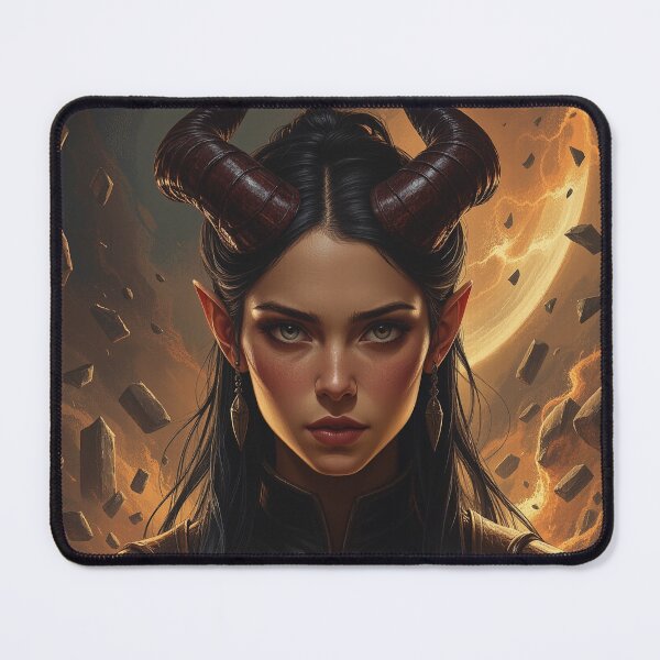 Item preview, Horned Demon Sorceress Fantasy Character designed and sold by DiceWay.