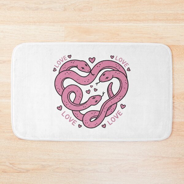 Item preview, Cute Pink Snakes Intertwined Heart Shape Love Art designed and sold by zzz888.