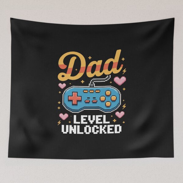 Item preview, Dad Level Unlocked Funny Gamer designed and sold by Rackaam.