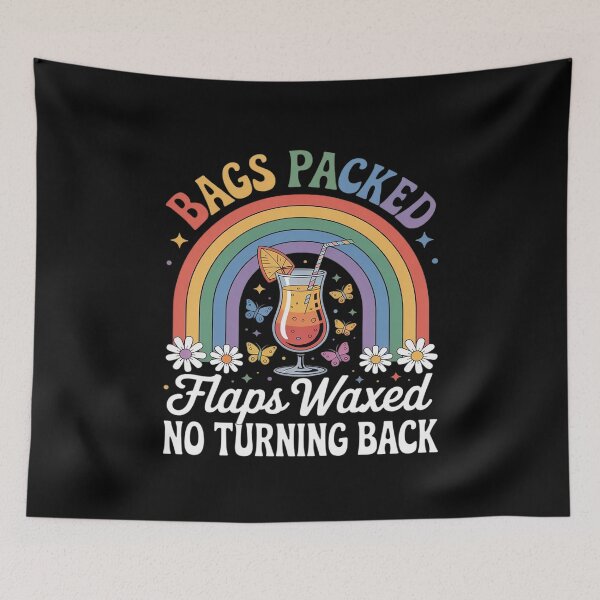 Item preview, Funny Bags Packed Flaps Waxed Inappropriate Travel Vacation designed and sold by Tatianamiobi.