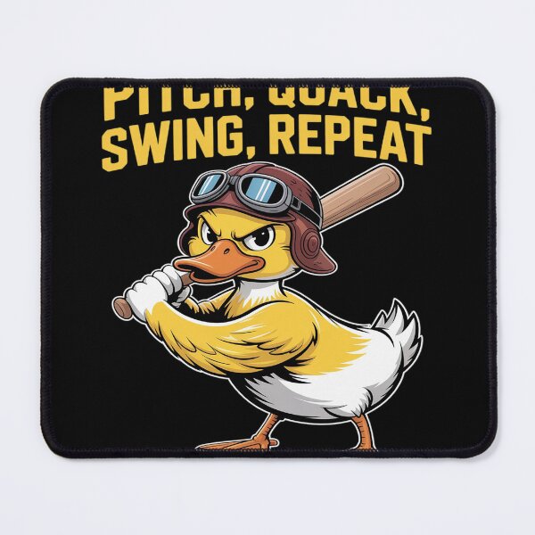 Item preview, Funny Baseball Duck Pitch Quack Swing Repeat designed and sold by Tatianamiobi.