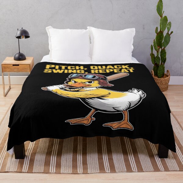 Item preview, Funny Baseball Duck Pitch Quack Swing Repeat designed and sold by Tatianamiobi.