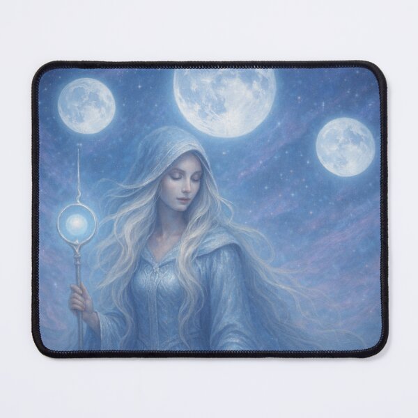 Item preview, The Lunar Sorceress – Whisperer of Moons   designed and sold by LumenWhirl.