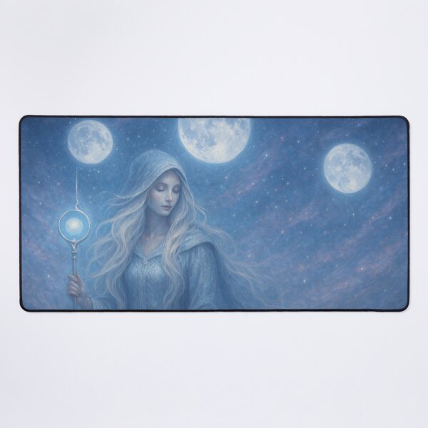 Item preview, The Lunar Sorceress – Whisperer of Moons   designed and sold by LumenWhirl.