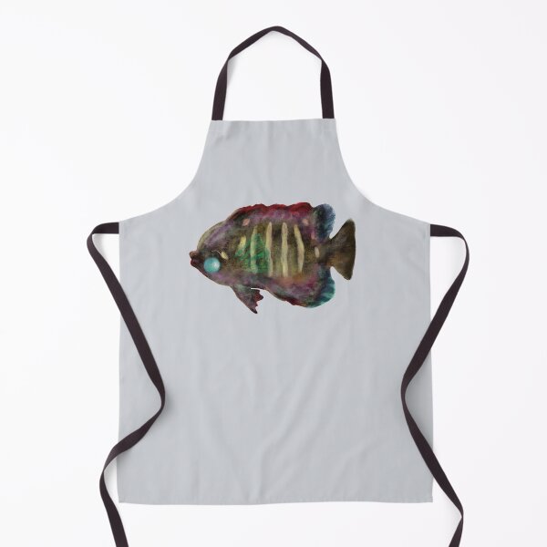 Item preview, Wee Flame Angelfish - Cute Watercolor designed and sold by LittleCloudShop.