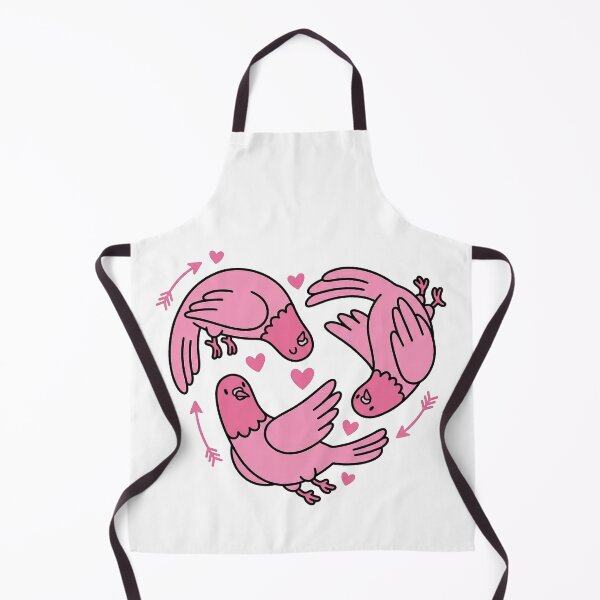 Item preview, Cute Pink Pigeons Flying Heart Circle Cupid Arrows Art designed and sold by zzz888.