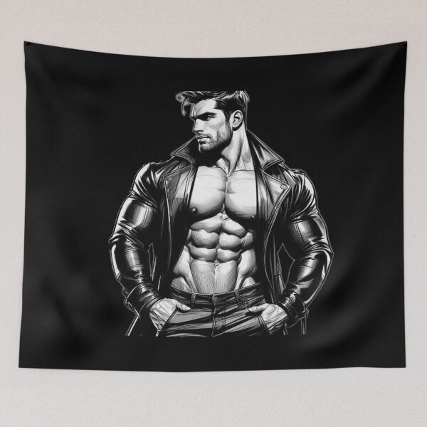 Item preview, Los Angeles Gay Leather Swagger Graphic Design designed and sold by ItsAKinkThing.