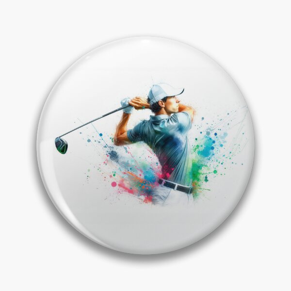 Item preview,  Golf player in watercolor designed and sold by paulrommer.