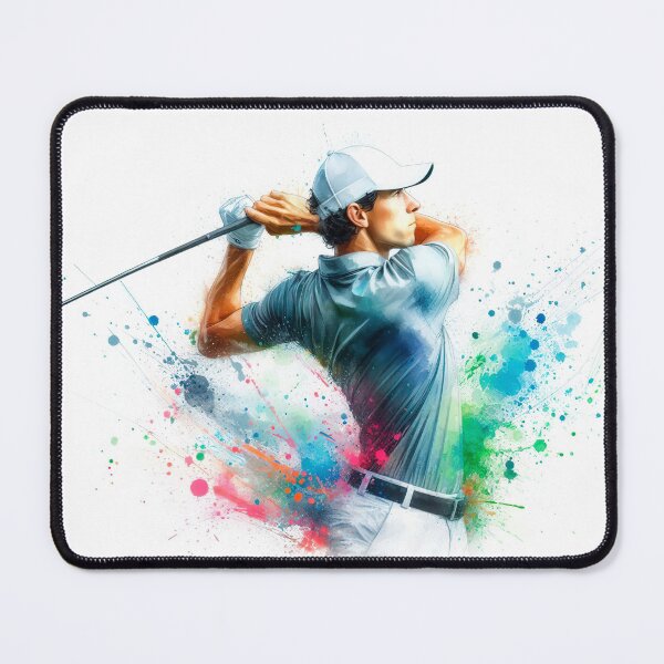 Item preview,  Golf player in watercolor designed and sold by paulrommer.