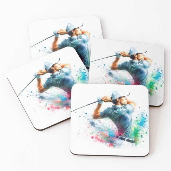 Item preview,  Golf player in watercolor designed and sold by paulrommer.