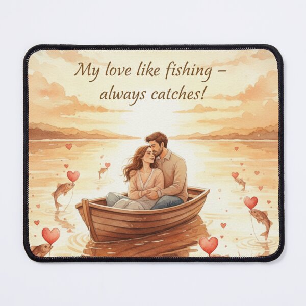 Item preview, My Love Like Fishing Always Catches designed and sold by EimSol.