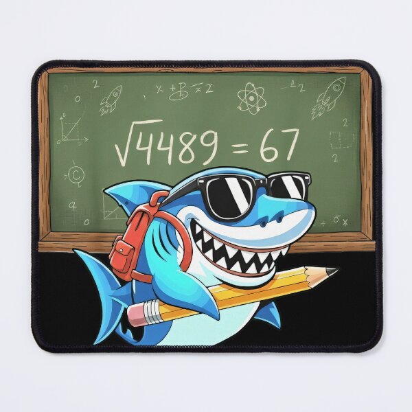 Item preview, Cool Math Shark with Chalkboard designed and sold by LashondaGreen89.