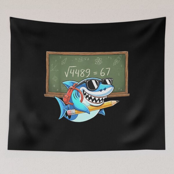 Item preview, Cool Math Shark with Chalkboard designed and sold by LashondaGreen89.