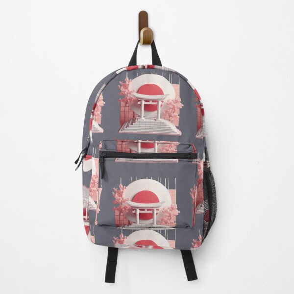 Item preview, 3D Temple Label – Japan Flag Minimal Art , designed and sold by PaintMeWorld.