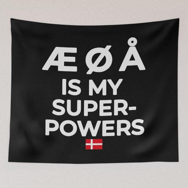 Item preview, Æ Ø Å Danish Language Humor Statement designed and sold by Place-Heritages.