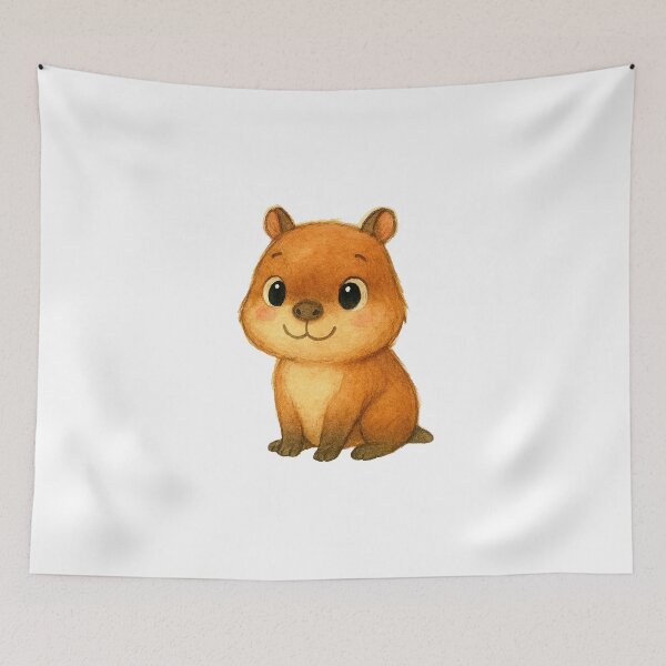 Item preview, The Zen Diplomat: Aesthetic Kawaii Capybara designed and sold by FreiherrPK.