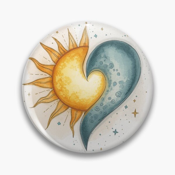 Item preview, Celestial Sun & Moon Hearty designed and sold by PixelNest-Haven.