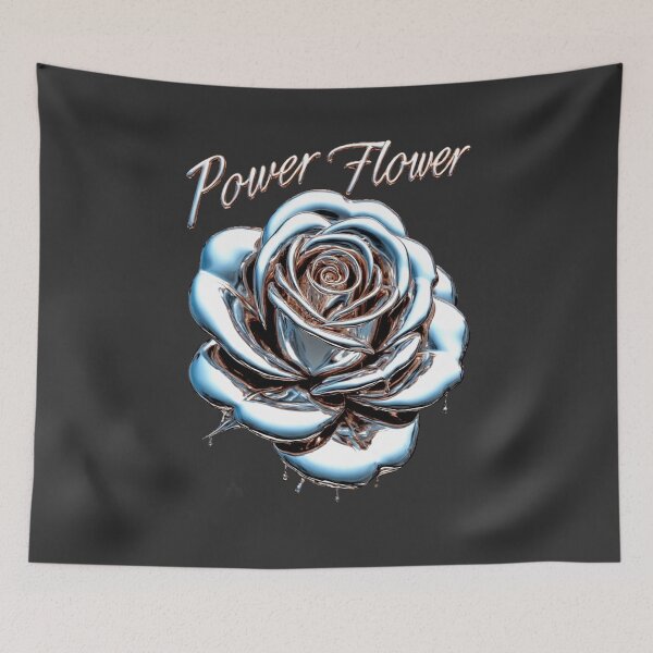 Item preview, Liquid Chrome & Rose Gold Edge - Power Flower Luxe designed and sold by Shift-Bloom.