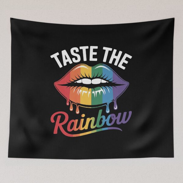 Item preview, Taste The Rainbow Lips LGBTQ Lesbian Gay Pride Homosexual designed and sold by angolinnArt.