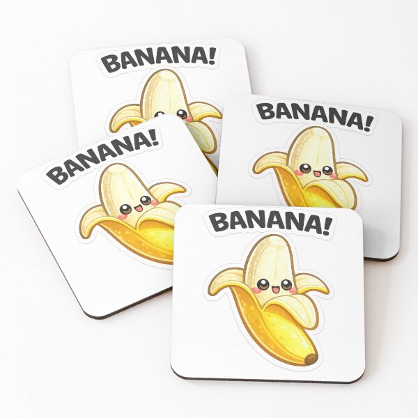 Item preview, Banana Kawaii Sticker – Cute banana with a face designed and sold by LongIslandDesgn.