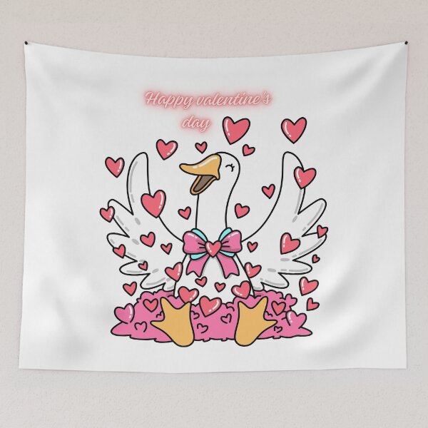 Item preview, Happy Valentine’s Day And Happy Duck. designed and sold by Dinasshop.